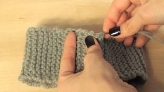 Knitting How to Seam Ends Together to Join Cast On and Bind Off Edges [upl. by Celestyn331]