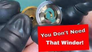 How To Install a Mainspring Without a Mainspring Winder [upl. by Maurits610]