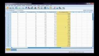 Calcuate zscores in SPSS [upl. by Philina]