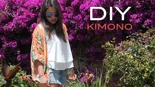 DIY Cómo hacer un kimono muy fácil patrón gratis [upl. by Hepsoj94]