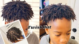 Two strand twist🧬DOUBLE🧬strandshort hair MenTeen 🔥💦⚠️Extreme Moisture💦💦 [upl. by Inajar936]