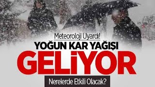 Bu Gece Saatlerinde Yağışlı Hava Dalgası Geliyor Kar Hangi Bölgelerde Yoğun Olacak 🌧️🌨️🌨️ [upl. by Leacock]