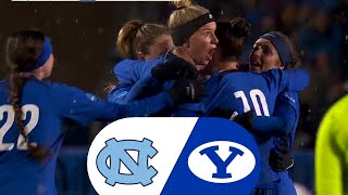 Epic Match BYU vs North Carolina College Soccer Highlights [upl. by Moriarty]