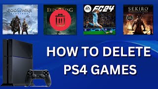 How to Delete PS4 Games  REDOWNLOAD whenever you want [upl. by Thielen876]