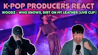 Musicians react amp review ♡ WOODZ  Who Knows amp Dirt on my leather 2023 World Tour Live Clip [upl. by Langsdon]