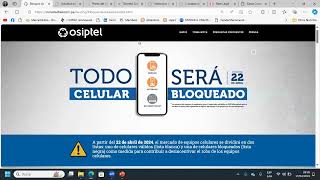 Osiptel bloqueará celulares desde el 22 de abril  Perú RENTESEG [upl. by Adyl]