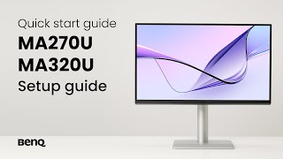 BenQ MA270UMA320U monitor Unboxing amp quick start guide [upl. by Linden74]