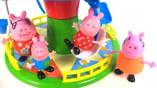 PEPPA PIG FAMILY GO TO AMUSEMENT PARK  SUNSHINE HOLIDAY VILLA VTECH JAKE AND THE NEVERLAND PIRATES [upl. by Arytahs555]