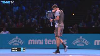 Djokovic Hits Reverse Lob [upl. by Zeuqcaj]