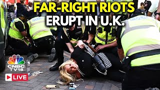 UK Protest LIVE UK Sees Worst Riots in 13 years  Protests In UK Ireland Dozens Arrested  N18G [upl. by Ahsoyek523]