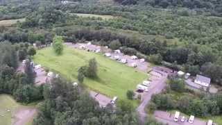 Glencoe Campsite And NTS Visitor Centre Aerial [upl. by Einafets400]