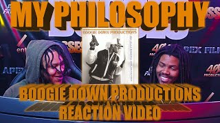 Boogie Down Productions  My Philosophy Reaction Video [upl. by Yllus]