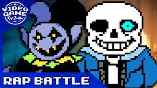 Sans vs Jevil  Video Game Rap Battle Undertale vs Deltarune [upl. by Astrix]