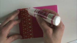 How to Adhere Ribbon to Paper Cards no bleeding [upl. by Ursula]