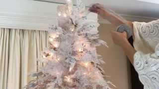 How to Add Ribbon to Your Christmas Tree Part 5 of 8 [upl. by Kylstra]