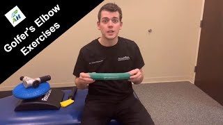 Rehab for Golfer’s Elbow  Theraband Flexbar [upl. by Katzir639]