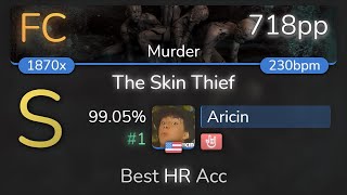 Aricin  Nekrogoblikon  The Skin Thief Murder HR 9905 1 718pp FC  osu [upl. by Ramel]