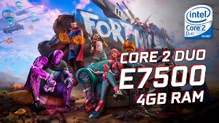 Fortnite  Core 2 Duo E7500  4GB RAM [upl. by Aicirtel]