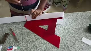 How to Make an Acrylic 3D Letter of a Bar [upl. by Antoine]