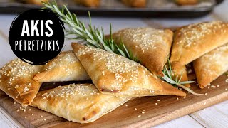 Greek chicken turnovers  Akis Petretzikis [upl. by Rosalind2]