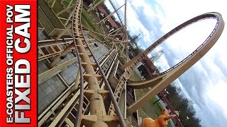 Thunder Loop Slagharen  Roller Coaster POV On Ride Looping Schwarzkopf Theme Park Netherlands [upl. by Edora]