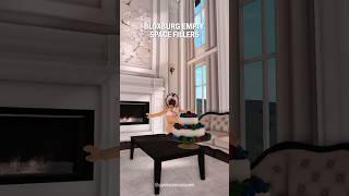 Bloxburg house empty space fillers build ideas custom cake fireplace decal 🤍 bloxburg roblox [upl. by Garlaand788]