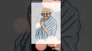 💯 Saal pehle apun ki country 🇨🇮❣️mahatmagandhi drawing youtubeshorts viralshorts gandhiji art [upl. by Anavi]