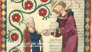 Brunwart von Augheim 13th c Willekomen si der sumer schoene [upl. by Atterrol880]