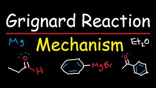 Grignard Reagent Synthesis Reaction Mechanism  Organic Chemistry [upl. by Dannel174]