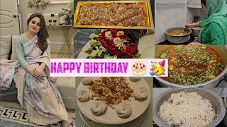 Happy birthday to me🎂🎂🥳🥳 Apni Birthday p sarhi pehni  15 logon k lie khana bnaia or masjid main [upl. by Zonda]