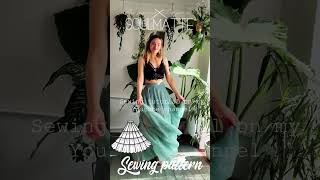 Long skirt sewing pattern tutorial on my YouTube channel DIY underskirt [upl. by Beale]