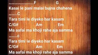 chinta tribal rain lyrics with chords [upl. by Narba]