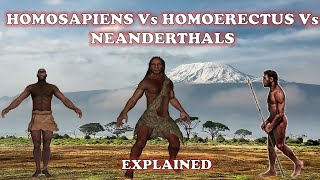 Did The Homo erectus Homo sapiens And Neanderthals Coexist   Explained 2020 [upl. by Ibbison208]