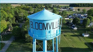 Bloomville Ohio Water Tower May 2024 4k [upl. by Aissat101]