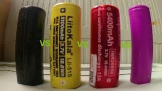 26650 BATTERIES LITTOKALA VS VAPCELL VS 21700 USING YUPARD 1188 LUMENS DIVING FLASHLIGHT [upl. by Gibbie]