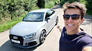 FIRST DRIVE IN MY NEW AUDI RS3 [upl. by Eclud]