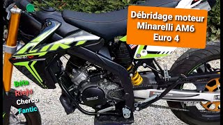 Débridage des 50cc avec Moteur Minarelli AM6 Euro 4 [upl. by Kilbride]