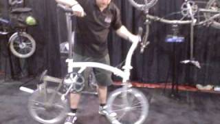 Folding amp Unfolding the Brompton bike [upl. by Cristie533]