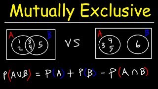 Probability of Mutually Exclusive Events With Venn Diagrams [upl. by Eesak]