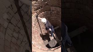 Rural septic tank bricklaying process [upl. by Iroc]