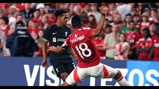 Liverpool continued their impressive preseason form with a convincing 30 win over Manchester [upl. by Ayyidas]