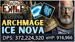 Most Fun Build In Path of Exile Ice Nova Frost bolts Build in POE 325 [upl. by Nnaeirual]