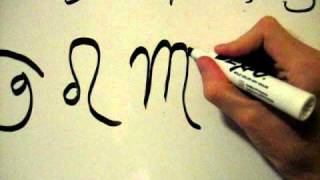 How to Draw Astrological Symbols or Glyphs for Zodiac Signs amp Planets [upl. by Jeremy]