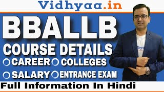 BBA LLB COURSE DETAILS IN HINDIBBA LLB JOBS OPPORTUNITIES SCOPE TOP COLLEGES [upl. by Ronym604]