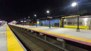 LIRR Laser train to Ronkonkoma passes Hicksville Train Station [upl. by Killoran648]