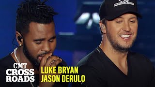 Luke Bryan amp Jason Derulo Perform Trumpets  CMT Crossroads [upl. by Nudnarb741]