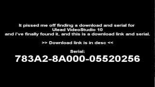 Ulead VideoStudio 10 Working DownloadSerial 2013 [upl. by Melamie]