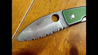 Spyderco Bob Lum C65 Chinese Folding Knife repaired everydaycarry knivesdaily collectibles [upl. by Hama]