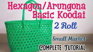 Wire Koodai  Full Tutorial  2 Roll  Basic Single Colour HexagonArungona Koodai [upl. by Ardis]