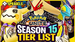 NEW Season 15 Pokemon Unite Tier List [upl. by Woodward]